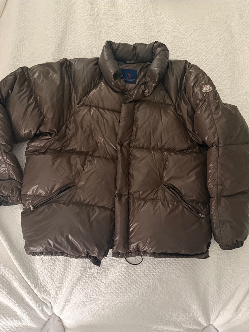 Moncler Men's Dark Brown Puffer Coat